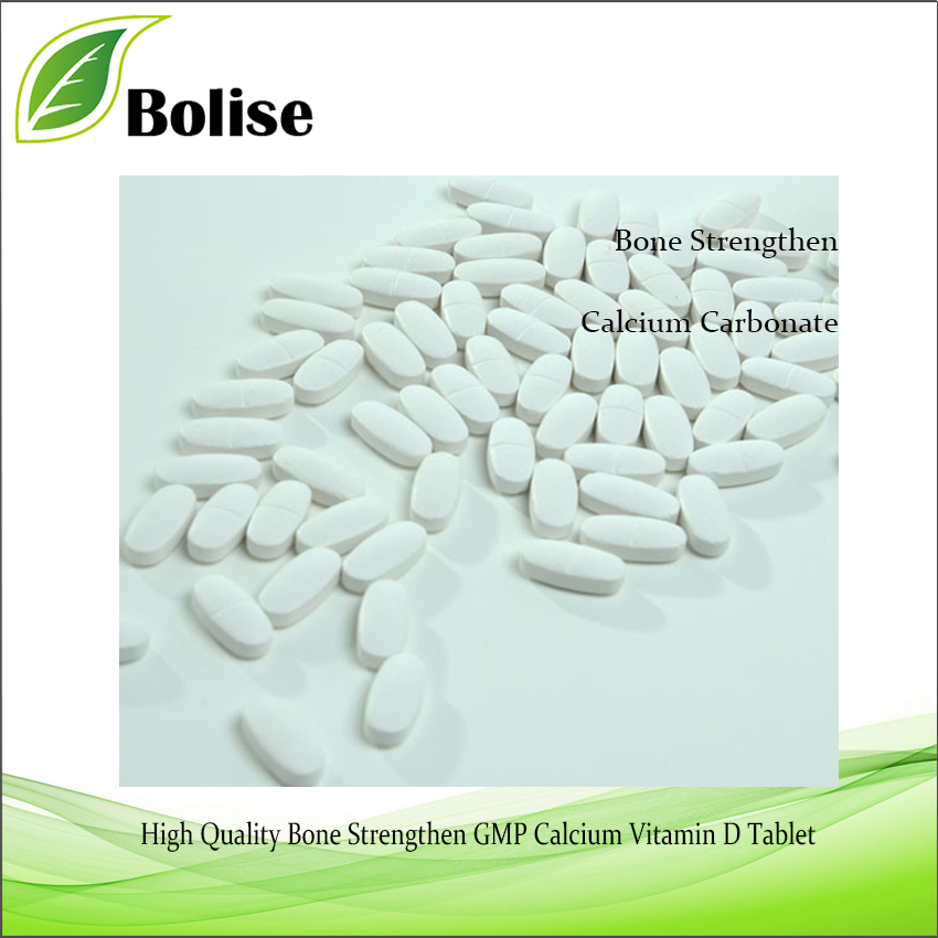 High Quality Bone Strengthen GMP Calcium Vitamin D Tablet